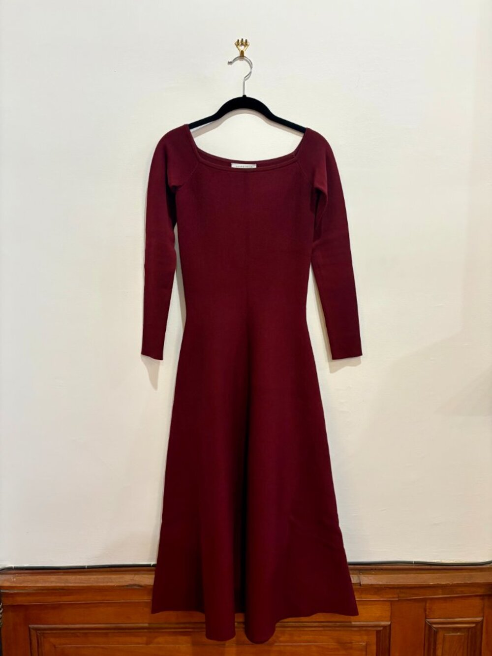 Gabriela Hearst Gurshka Wool & Silk Knit Midi Dress